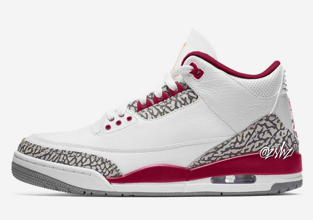 The Air Jordan 3 To Wave A Cardinals-Themed Flag Come January 2022 ...